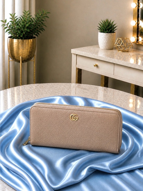 Gucci Handbags - Gucci  Leather Zip Around Wallet.